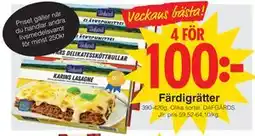 Matöppet Färdigrätter erbjuda