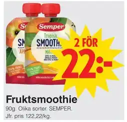 Matöppet Fruktsmoothie erbjuda