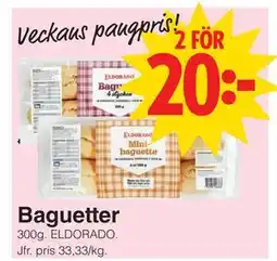 Matöppet Baguetter erbjuda