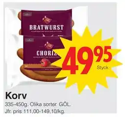 Matöppet Korv erbjuda