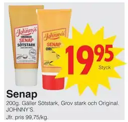 Matöppet Senap erbjuda