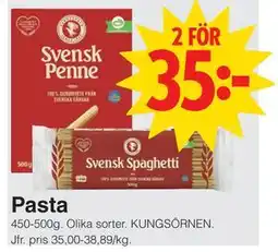 Matöppet Pasta erbjuda