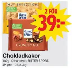 Matöppet Chokladkakor erbjuda