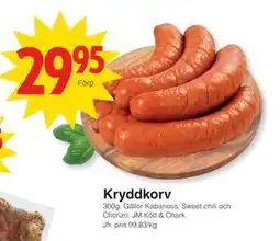 Matöppet Kryddkorv erbjuda