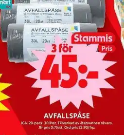 ICA Maxi Avfallspäse erbjuda
