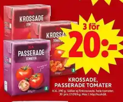 ICA Maxi Krossade, passerade tomater erbjuda