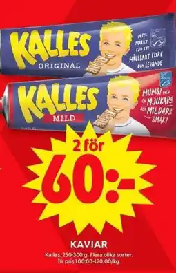 ICA Maxi KALLES Kaviar erbjuda