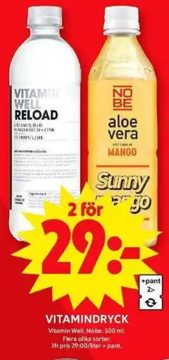 ICA Maxi Vitamindryck erbjuda