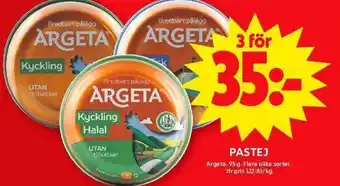 ICA Maxi ARGETA Pastej erbjuda