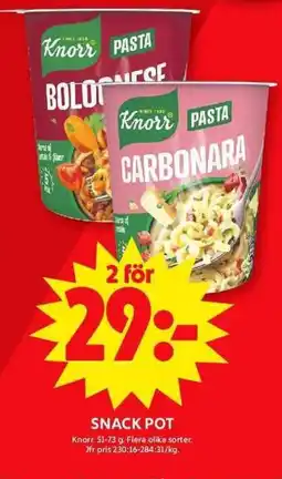 ICA Maxi KNORR Snack pot erbjuda