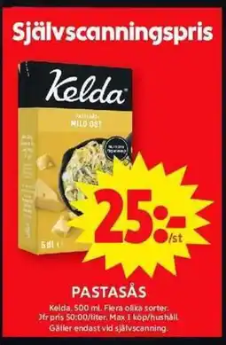 ICA Maxi KELDA Pastasås erbjuda