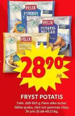 ICA Maxi FELIX Fryst potatis erbjuda