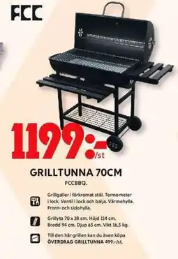 ICA Maxi Grilltunna 70cm erbjuda