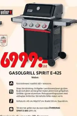 ICA Maxi Gasolgrill spirit e-425 erbjuda