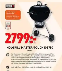 ICA Maxi Kolgrill master-touch e-5750 erbjuda