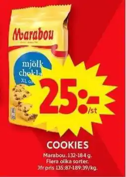 ICA Maxi MARABOU Cookies erbjuda