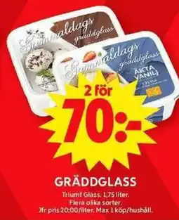 ICA Maxi Gräddglass erbjuda