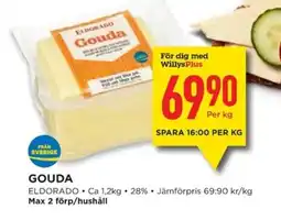 Willys ELDORADO Gouda erbjuda