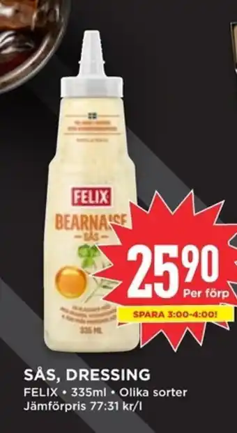 Willys FELIX Sås, dressing erbjuda