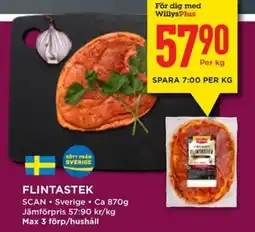 Willys SCAN Flintastek erbjuda