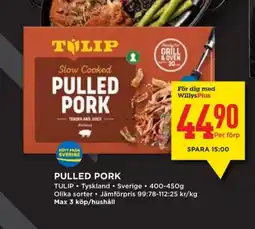 Willys TULIP Pulled pork erbjuda