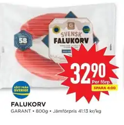 Willys GARANT Falukorv erbjuda