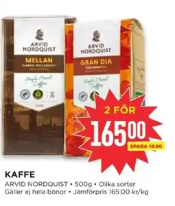 Willys ARVID NORDQUIST Kaffe erbjuda