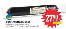 Willys GARANT Cognacsmedwurst erbjuda