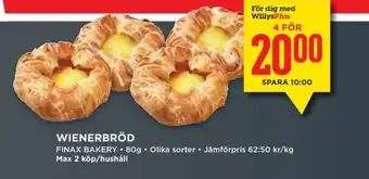 Willys Wienerbröd erbjuda