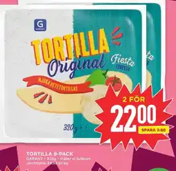 Willys GARANT Tortilla 8-pack erbjuda