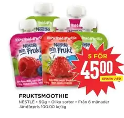 Willys NESTLÉ Fruktsmoothie erbjuda