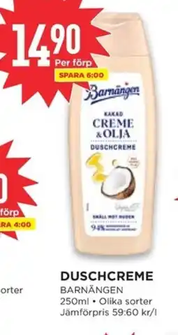 Willys BARNÄNGEN Duschcreme erbjuda