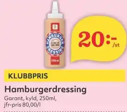 Hemköp GARANT Hamburgerdressing erbjuda