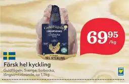 Hemköp Färsk hel kyckling erbjuda