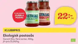 Hemköp GARANT Ekologisk pastasås erbjuda