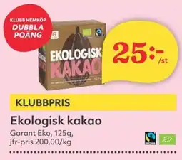 Hemköp GARANT Ekologisk kakao erbjuda
