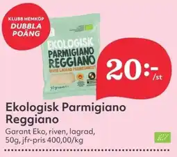 Hemköp GARANT Ekologisk parmigiano reggiano erbjuda