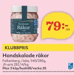 Hemköp Handskalade räkor erbjuda