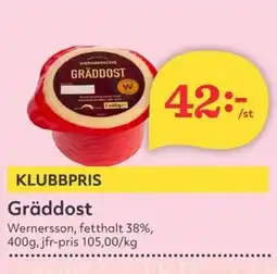 Hemköp WERNERSSON Gräddost erbjuda