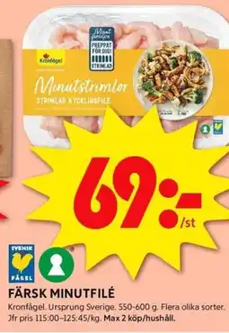 ICA Kvantum Färsk minutfilé erbjuda