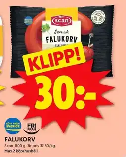 ICA Kvantum SCAN Falukorv erbjuda
