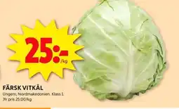 ICA Kvantum Färsk vitkål erbjuda