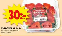 ICA Kvantum ICA Jordgubbar i ask erbjuda