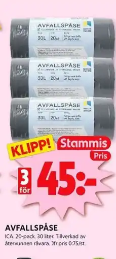 ICA Kvantum Avfallspåse erbjuda