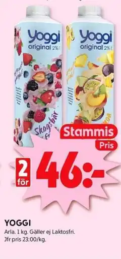 ICA Kvantum ARLA Yoggi erbjuda