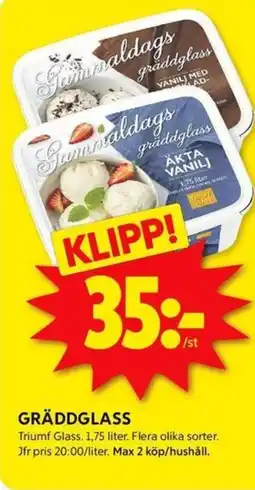 ICA Kvantum Gräddglass erbjuda