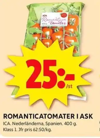 ICA Kvantum ICA Romanticatomater i ask erbjuda