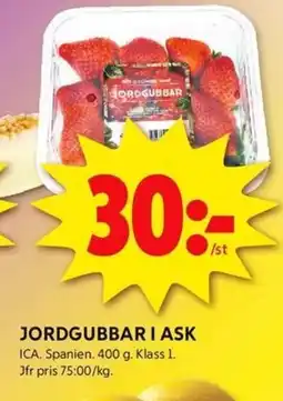 ICA Kvantum ICA Jordgubbar i ask erbjuda