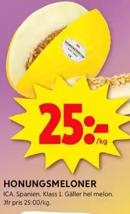 ICA Kvantum Honungsmeloner erbjuda