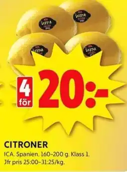 ICA Kvantum ICA Citroner erbjuda
